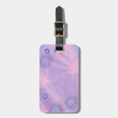 Bagagelabels met roze blauwe lavender (Voorkant verticaal)