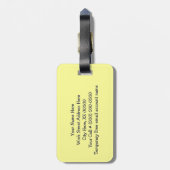 Bagagelabels Ontwerper unieke cadeaus Reis Summer (Achterkant verticaal)