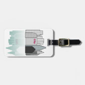 Bagagelabels skyline (Voorkant horizontaal)