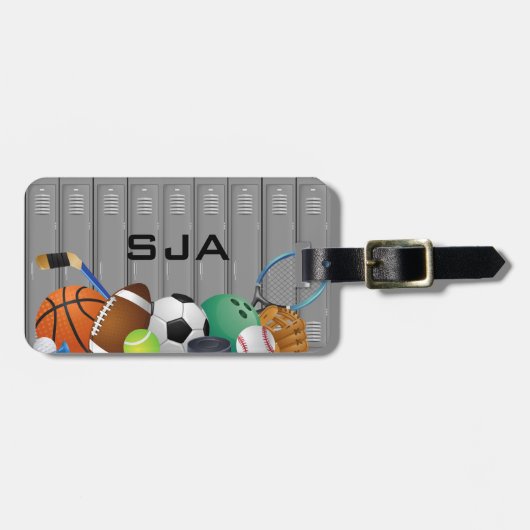 Bagagelabels Sportkluisontwerp (Voorkant horizontaal)