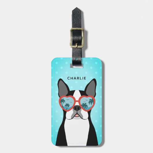 Bagagelabels van Boston Terrier (Voorkant verticaal)