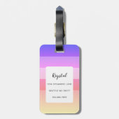 Bagagelabels van Boston Terrier (Achterkant verticaal)