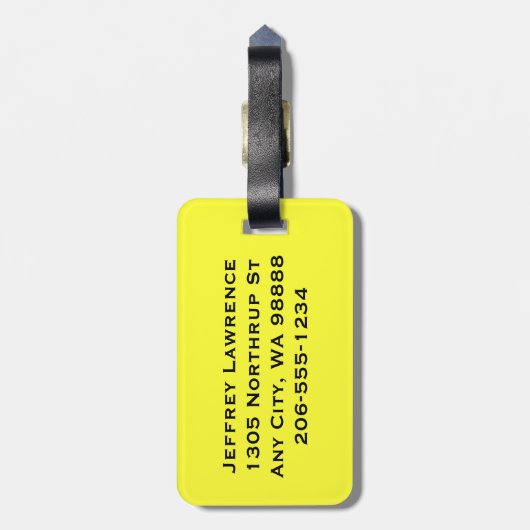 Bagagelabels voor fietsontwerp (Achterkant verticaal)