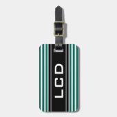 Bagagelabels voor hedendaagse initialen monogram (Voorkant verticaal)