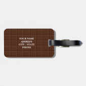 Bagagelabels voor het reizen naar een koffer (Achterkant horizontaal)