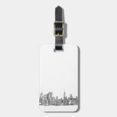 Bagagelabels voor reizigers in New Yorker (Voorkant verticaal)