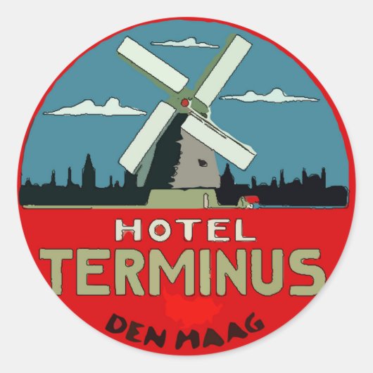 Bagagereistickers Ronde Sticker (Voorkant)