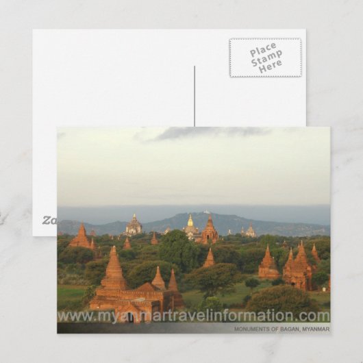 Bagan Monuments Briefkaart (Voorkant / Achterkant)