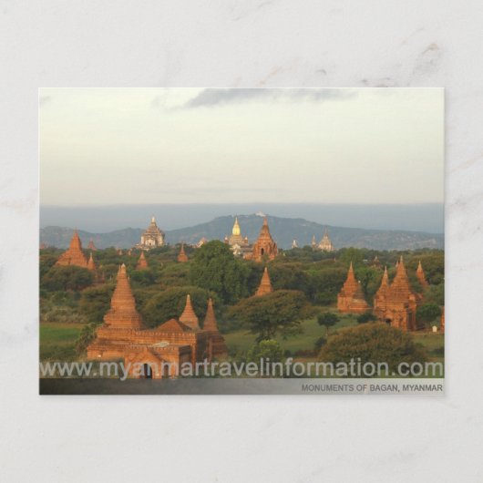 Bagan Monuments Briefkaart (Voorkant)