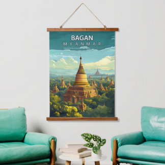 Bagan, Myanmar: Een tijdloos tapijt Hangend Wandkleed
