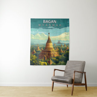 Bagan, Myanmar: Een tijdloos tapijt Wandkleed