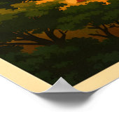 Bagan Myanmar - Vintage Travel Poster (Hoek)