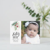 Bagas Vermelhas | Feliz Natal | Carte Postale (Debout devant)