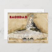 Bagdad, bezoek Irak Briefkaart (Voorkant / Achterkant)