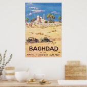 Bagdad Irak Vintage Reizen Poster (Keuken)