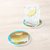 BAGEL 6 ZANDSTEEN ONDERZETTER (Zijkant)