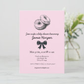 Bagel à bord Invitation Baby shower (Debout devant)