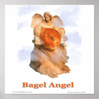Bagel Angel Poster