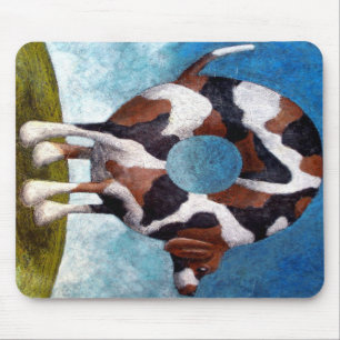 Bagel-Beagle schilderij cadeau Muismat