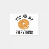 Bagel, jij bent m'n grappige. post-it® notes (Voorkant)