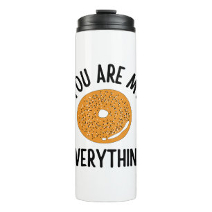 Bagel, jij bent m'n grappige. thermosbeker