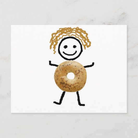 Bagel Kind Briefkaart (Voorkant)