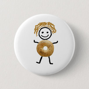 Bagel Kind Ronde Button 5,7 Cm