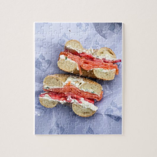 Bagel & Lox Puzzle door middel van grubshots Legpuzzel (Verticaal)