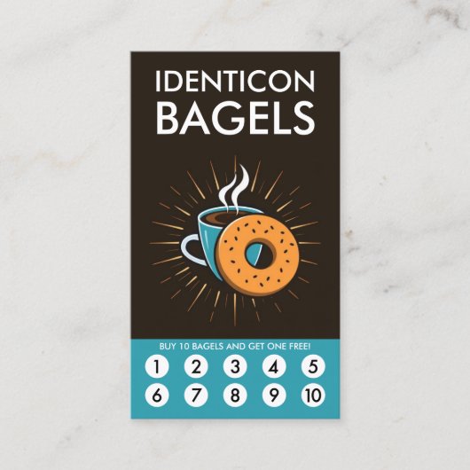 Bagel Loyalty Punch Card (Voorkant)