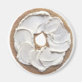 Bagel met Cream Cheese Magneet (Voorkant)