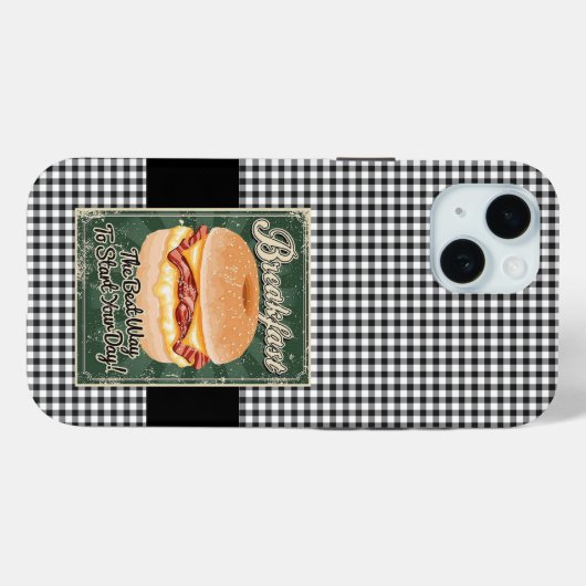 Bagel Ontbijt Retro Case-Mate iPhone Case (Achterkant (horizontaal))