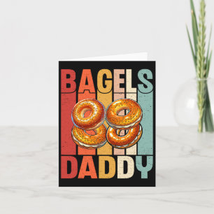  bagel papa - vaders dag bagel lover papa kaart