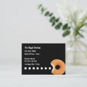 Bagel Shop Loyalty Modèle Cartes de visite (Debout devant)