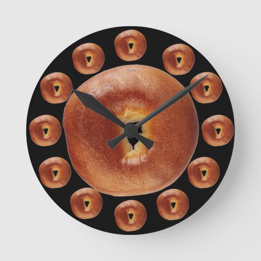 Bagel-tijd Ronde Klok (Voorkant)