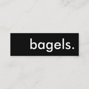 bagels. carte perforée de fidélité