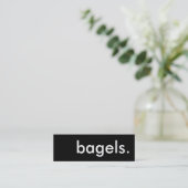 bagels. carte perforée de fidélité (Debout devant)