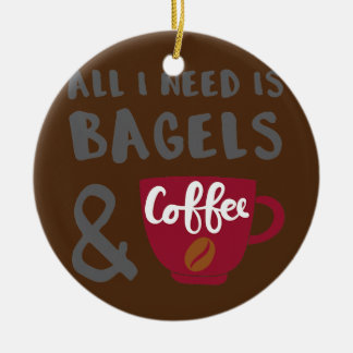 Bagels en Coffee Bagel Lover Keramisch Ornament