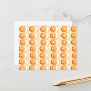 Bagels en crème briefkaart