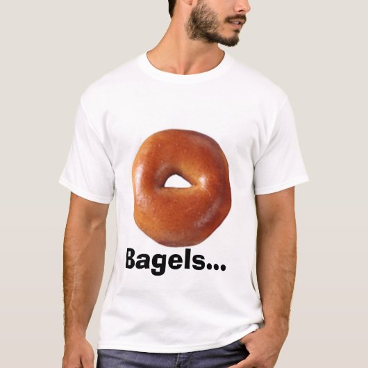 Bagels en kaas t-shirt (Voorkant)