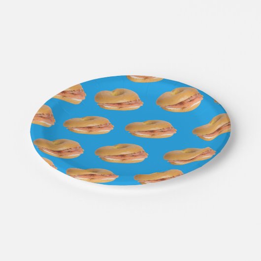 Bagels maken alles beter joods Deli Brunch Papieren Bordje (Gekanteld)