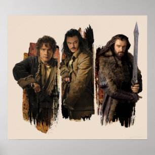 BAGGINS™, BARD THE BOWMAN™ EN THORIN OAKENSHIELD™ POSTER