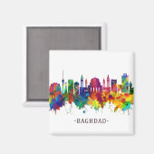 Baghdad Irak Skyline Magneet (Voorkant / Achterkant)
