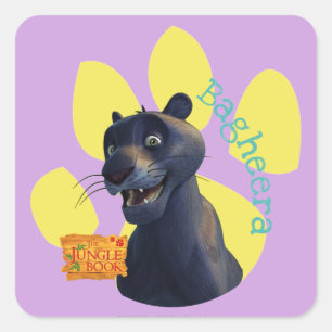 Bagheera 1 vierkante sticker