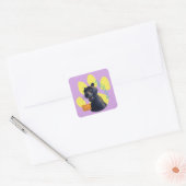 Bagheera 1 vierkante sticker (Envelop)