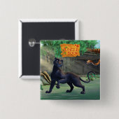 Bagheera 3 vierkante button 5,1 cm (Voorkant /achterkant)