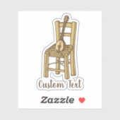 Baglama sur chaise Sticker (Feuille)
