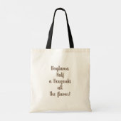 Baglama, voorzitter tote bag (Achterkant)
