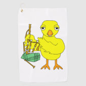 Bagpipe Chick Golfhanddoek (Voorkant)