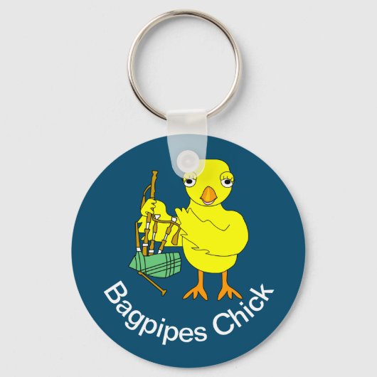 Bagpipe Chick Sleutelhanger (Voorkant)