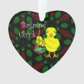 Bagpipe Chick Tekst Ornament (achterkant)